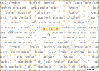 map of Billegem