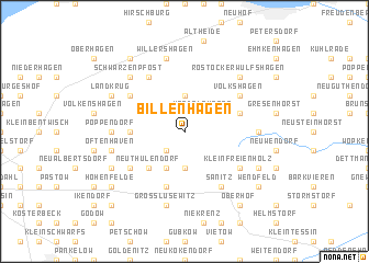 map of Billenhagen