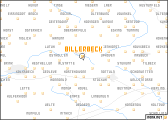 map of Billerbeck