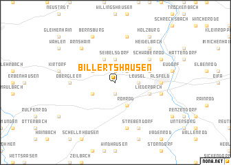 map of Billertshausen