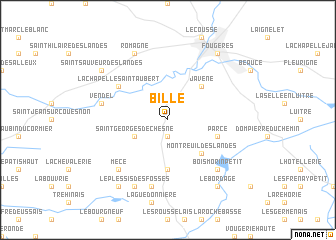 map of Billé