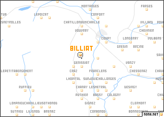 map of Billiat