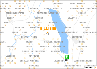 map of Billième