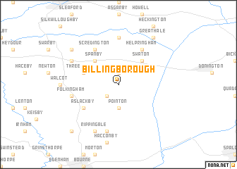 map of Billingborough