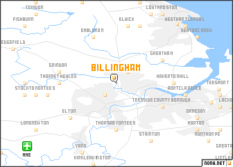 map of Billingham