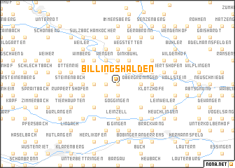 map of Billingshalden