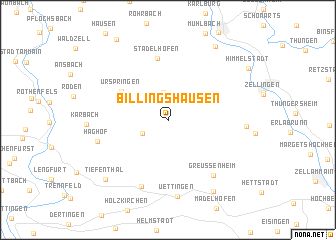 map of Billingshausen