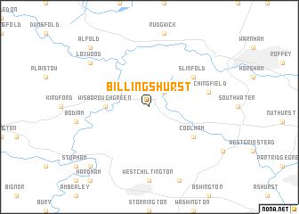 map of Billingshurst