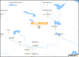 map of Billingsjø