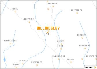 map of Billingsley