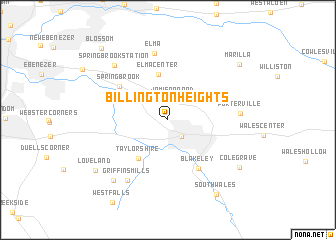 map of Billington Heights