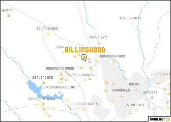 map of Billingwood