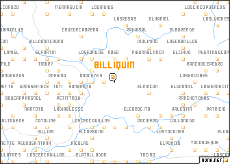 map of Billiquín