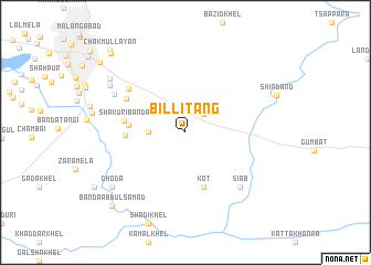 map of Billitāng