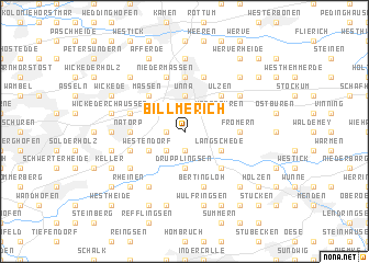 map of Billmerich