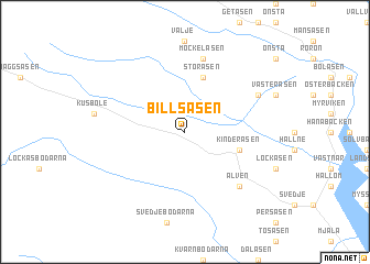 map of Billsåsen