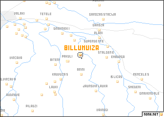 map of Biļļumuiža