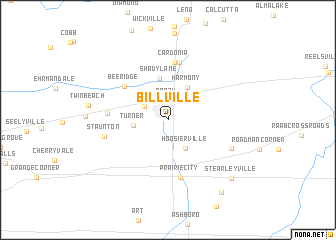 map of Billville