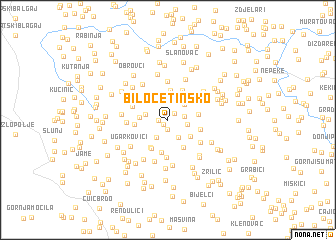 map of Bilo Cetinsko