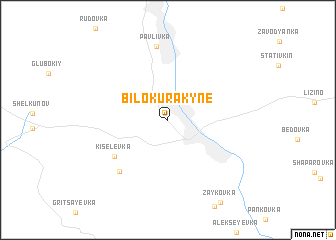 map of Bilokurakyne