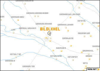 map of Bilol Khel