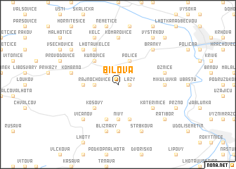 map of Bílová