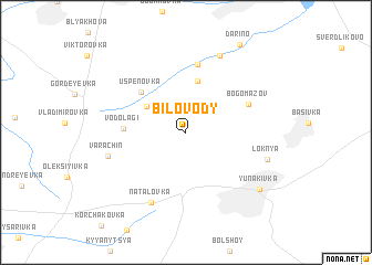 map of Bilovody