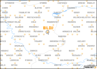 map of Bílov