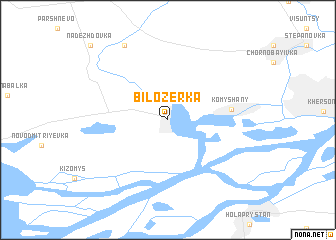 map of Bilozerka