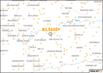 map of Bilsdorf