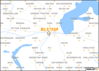 map of Bilstrup