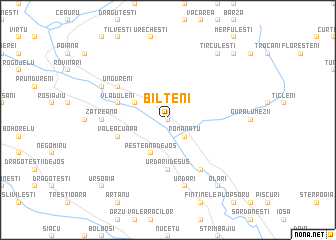 map of Bîlteni