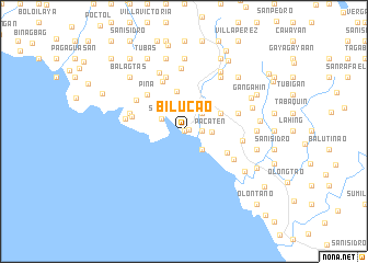 map of Bilucao