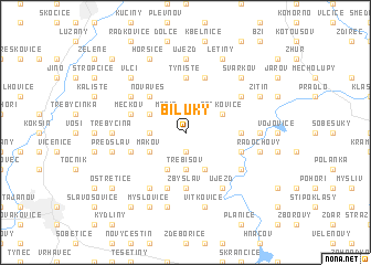 map of Bíluky