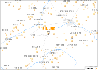 map of Biluša
