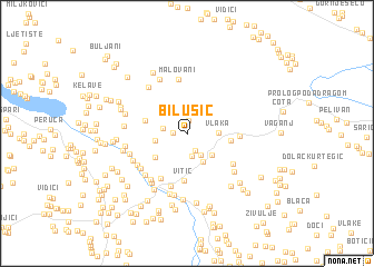 map of Bilušić