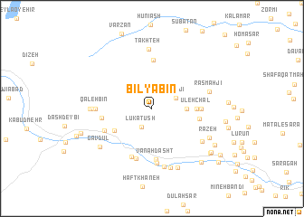 map of Bīlyābīn