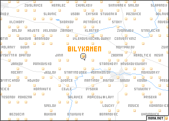 map of Bílý Kámen