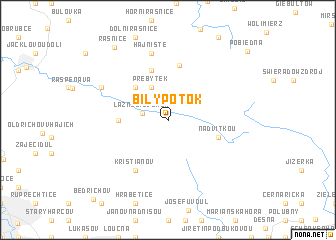 map of Bílý Potok