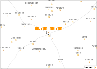 map of Bilyūn Mahiyān