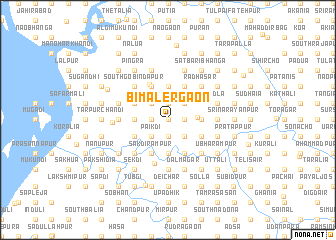 map of Bimalergaon