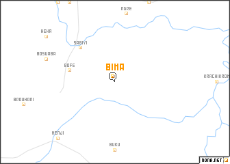 map of Bima