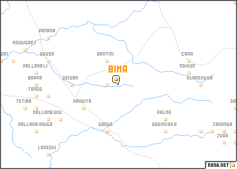 map of Bima