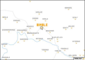 map of Bimble