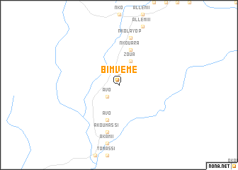 map of Bimvème