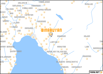 map of Binabuyan