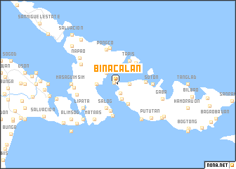 map of Binacalan