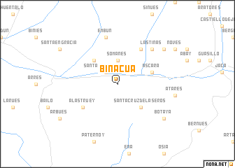 map of Binacua