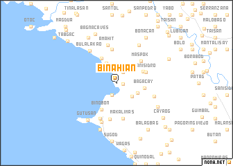 map of Binahian