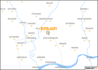 map of Binājuri